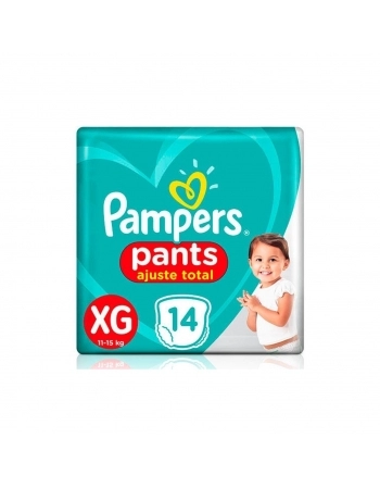 FRALDA P&G PAMPERS DESCARTÁVEL PANTS AJUSTE TOTAL XG 14UN