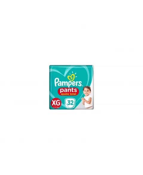 FRALDA P&G PAMPERS PANTS AJUSTE TOTAL TAMANHO XG 32UN