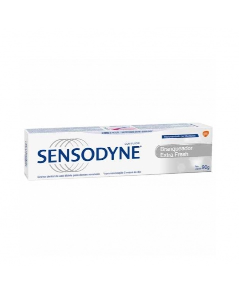 CREME DENTAL SENSODYNE BRANQUEADOR EXTRA FRESH PARA DENTES SENSÍVEIS SENSODYNE 90G