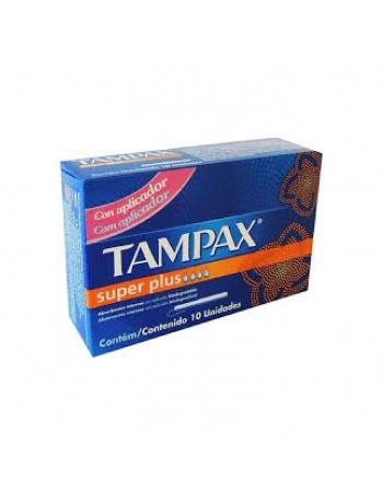 ABSORVENTE INTERNO P&G TAMPAX SUPER PLUS CAIXA 10 UNIDADES