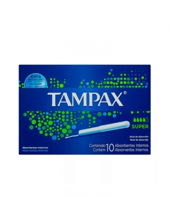 ABSORVENTE INTERNO P&G TAMPAX SUPER 10 UNIDADES