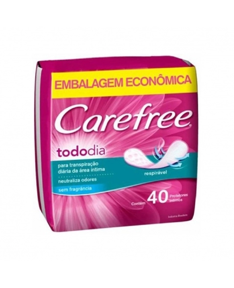 ABSORVENTE CAREFREE 40UN TODO DIA SEM PERFUME