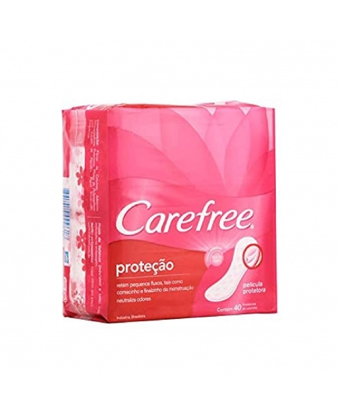 ABSORVENTE CAREFREE 40UN PROTEÇÃO COM PERFUME