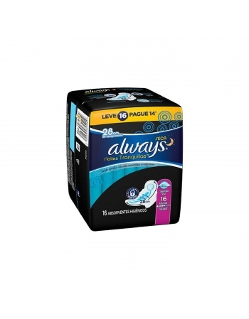 ABSORVENTE P&G ALWAYS EXTERNO NOITE SECA 28 CM COM 16