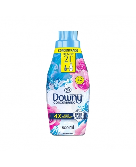 AMACIANTE DE ROUPA CONCENTRADO P&G DOWNY POUCH BRISA DE VERÃO 1600ML