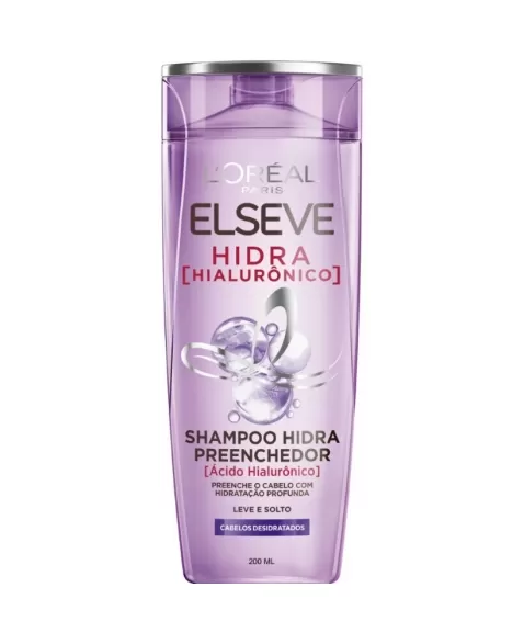 SHAMPOO PREENCHEDOR L'ORÉAL PARIS ELSEVE HIDRA HIALURÔNICO 200ML