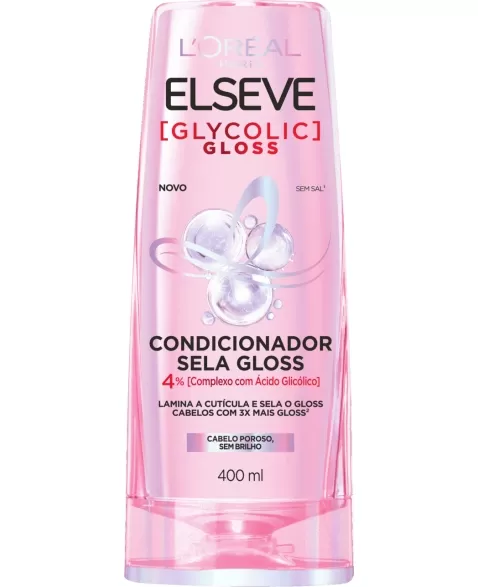 CONDICIONADOR ELSEVE GLYCOLIC GLOSS 400ML