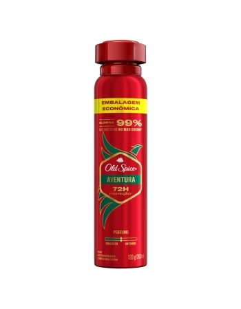 ANTITRANSPIRANTE AEROSSOL AVENTURA OLD SPICE 200ML SPRAY EMBALAGEM ECONÔMICA