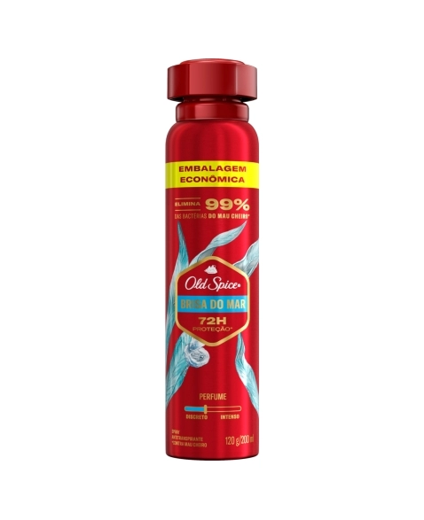 ANTITRANSPIRANTE AEROSSOL BRISA DO MAR OLD SPICE 200ML SPRAY EMBALAGEM ECONÔMICA