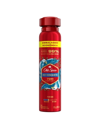 ANTITRANSPIRANTE AEROSSOL REFRESCANTE OLD SPICE 200ML SPRAY EMBALAGEM ECONÔMICA