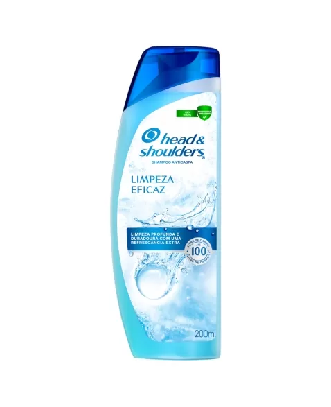 SHAMPOO ANTICASPA HEAD & SHOULDERS LIMPEZA EFICAZ FRASCO 200ML