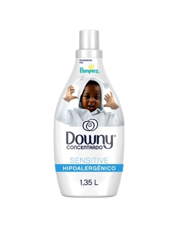 Downy Sensitive Amaciante de Roupa Pêssego, Baunilha e Florais Frasco 1,35L