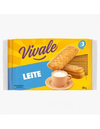 Biscoito Vivale Leite Pacote com 300g