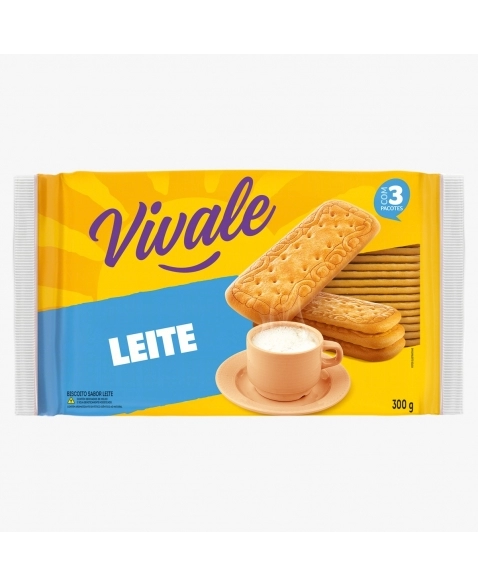 Biscoito Vivale Leite Pacote com 300g