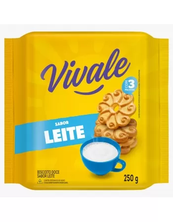 BISC DOCE VIVALE 250G LEITE (24)